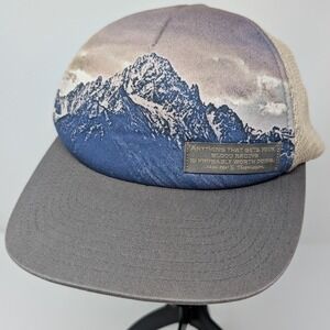 Lumber Grove Mesh Back Baseball Cap Hat Mountain Hunter S Thompson Quote Snapbak